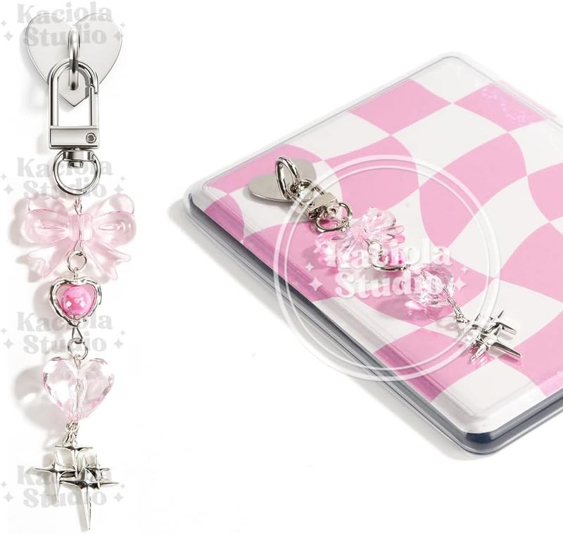 Kaciola Charms for E-reader, Cute Phone Charm Chains Bracelets Accessories for Readers Booklovers Women Men, Charms Compatible for E-Reader/Phone/Paper White (C01-C05) - Image 1